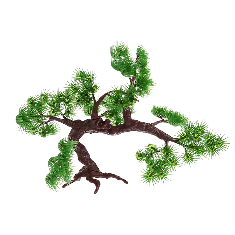 

Artificial Plastic Pine Tree Green Plant Aquarium Fish Tank Ornament Decoration
