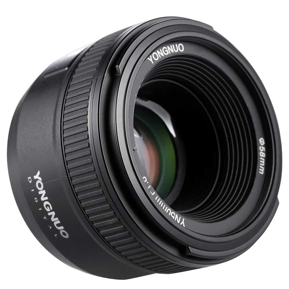 Объектив YONGNUO YN50MM F1.8 с большой апертурой и автофокусом для Nikon DSLR 50 мм f1.8 объектив для Nikon D3300 D5300 D5100 D750