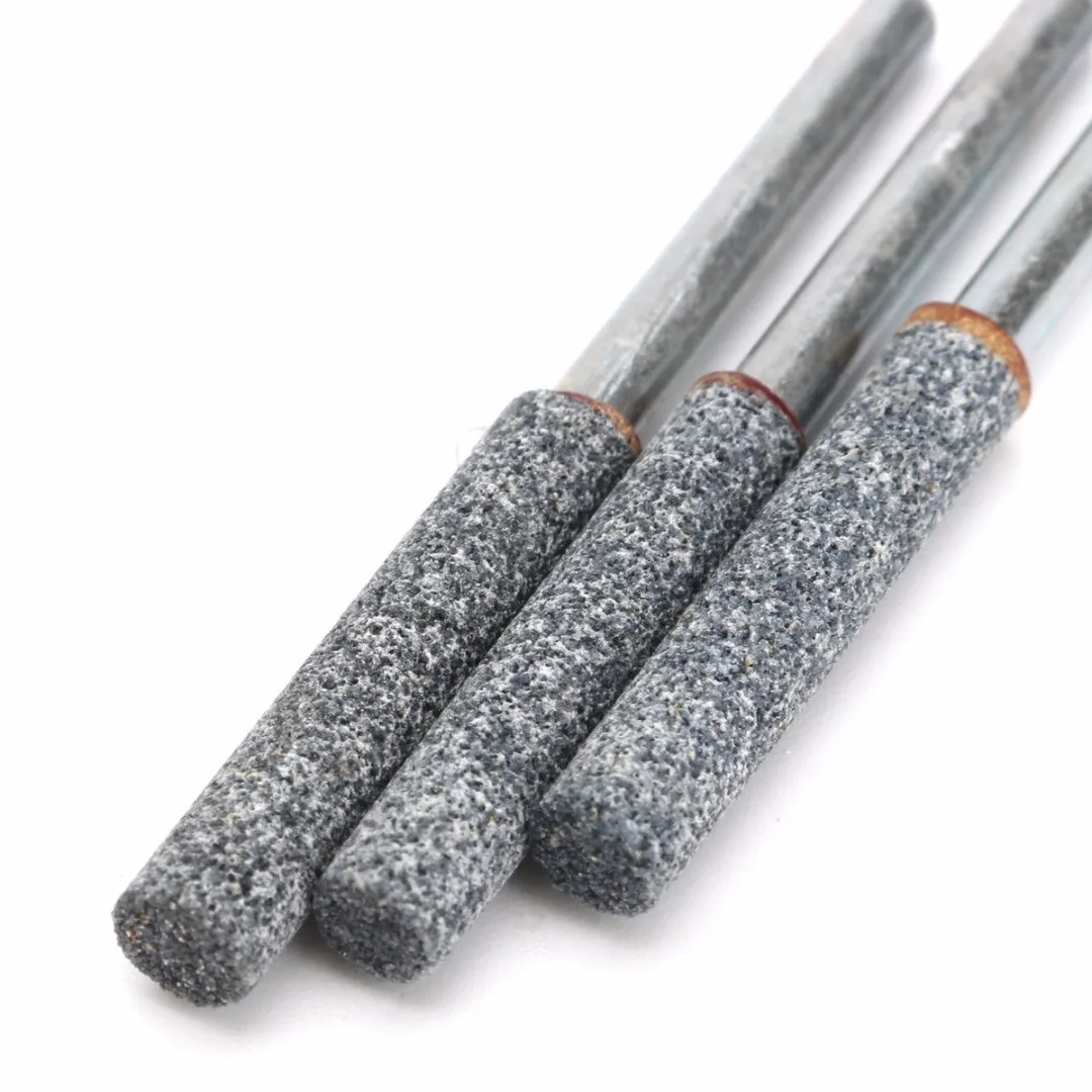 DWZ 6pcs 3/16" 4.8mm Diamond Chainsaw Sharpener Burr Stone File Chain Saw Sharpening