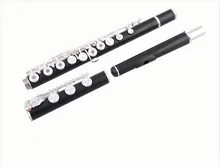 New Unique FL-660 17 Holes Open Ebony Flute Professional C Tone Musical Instrument With E Key Black Flute Free Shipping