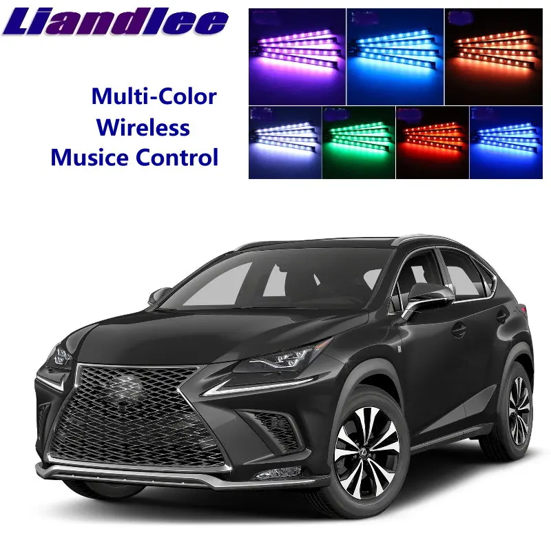 

LiandLee Car Glow Interior Floor Decorative Atmosphere Seats Accent Ambient Neon light For Lexus AZ10 NX 200 240 300h 2015-2019