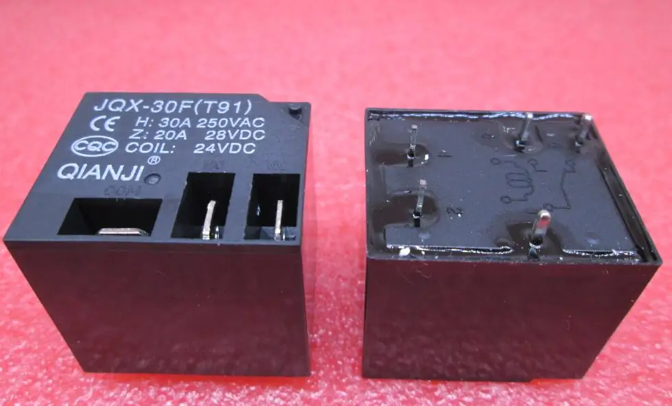 Горячая новинка реле JQX-30F (T91)-24VDC (T91) 24VDC JQX-30F-24VDC DC24V 24V 30A DIP5 | Обустройство дома