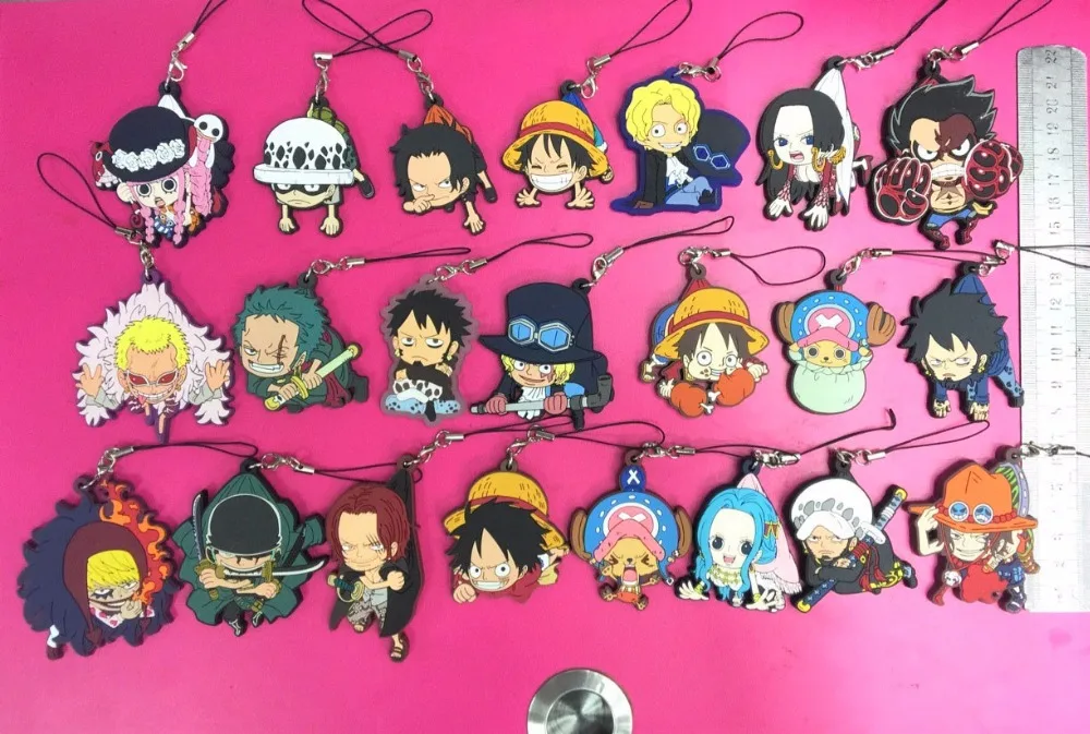 22pcs/lot One Piece Random send Luffy Ace Nami Zoro Boa