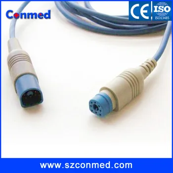 

2pcs Compatible New for Philips/HP M3 MP70 MP80 VM4 M1941A 8pin to 12pin spo2 adapter spo2 extension cable with 1year warranty