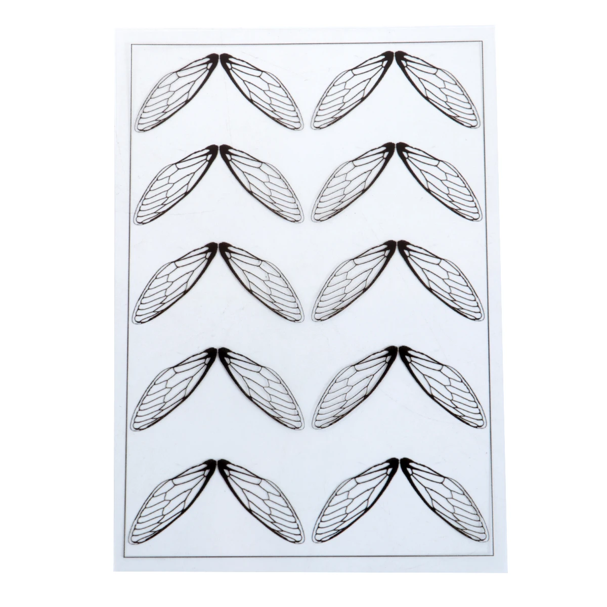Doreen Box смолы и ПВХ DIY Scrapbook Deco Наклейки для крафт крыло Многоцветный 15 см (5 7/8 &quot) x 10