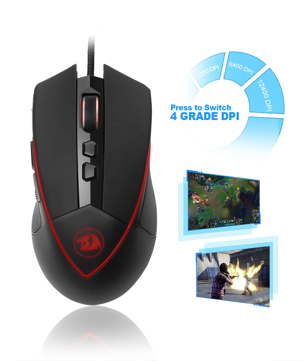 Redragon M909 Emperor Gaming Wired Mouse 8