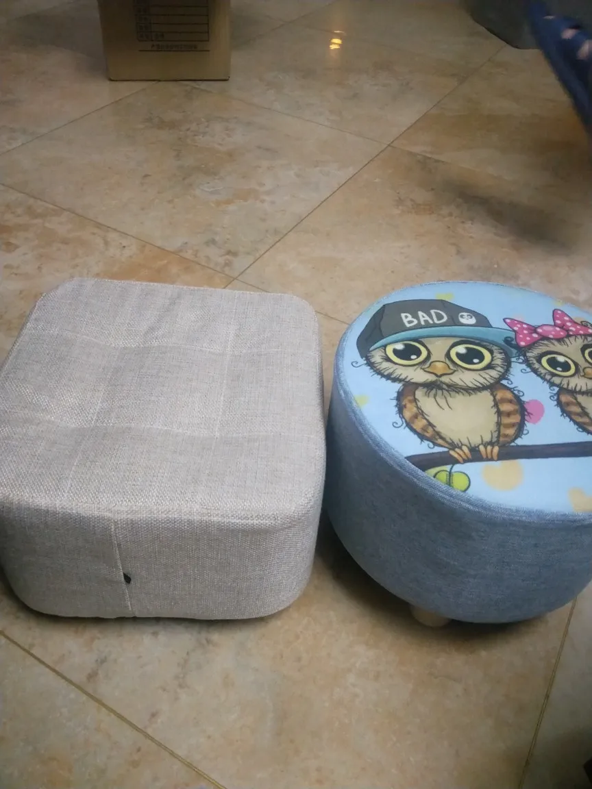 Модный домашний диван, квадратный стул, тканевый художественный чайный столик для гостиной, деревянный креативный маленький табурет для ног, седло, детский табурет, скамья