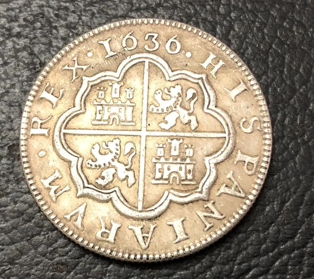 1636 (R) 4 Reales Felipe IV копия монеты|coin vase|coin souvenircoin magic tricks for kids |