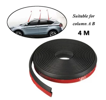 

Free shipping in stock soft Z shape 4M Universal Car Truck Motor Door Window Rubber Seal Hollow Weather Strip Fillers, Adhesive