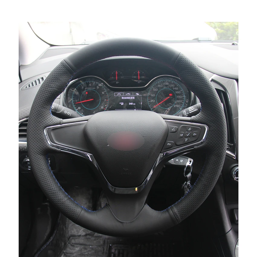 Ручной сшитый Diy PU Micro Fiber Кожаный Автомобильный руль Крышка для Chevrolet Cruze вольт Chevrolet Cruze