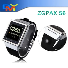 Hot ZGPAX S6 3G Android 4.4 SmartWatch1.54 Inch Smart Watch Phone Smartphone MTK6577 Dual Core 2.0MP Camera Wifi GSM GPS