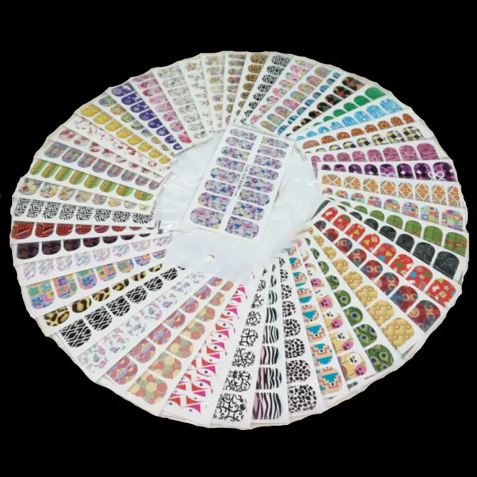 

wholesale Mixed Designs T2 nail polish stickers Toxic-free water transfer note nail care full wraps 30sheets/lot free shipping