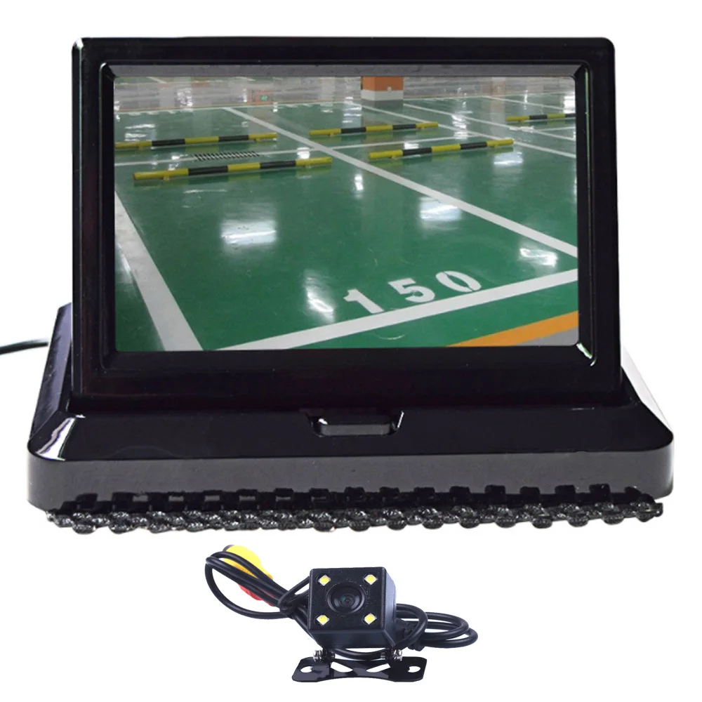HD CCD 5 0 &quotЦветной Автомобильный дисплей дюймов новый складной цифровой