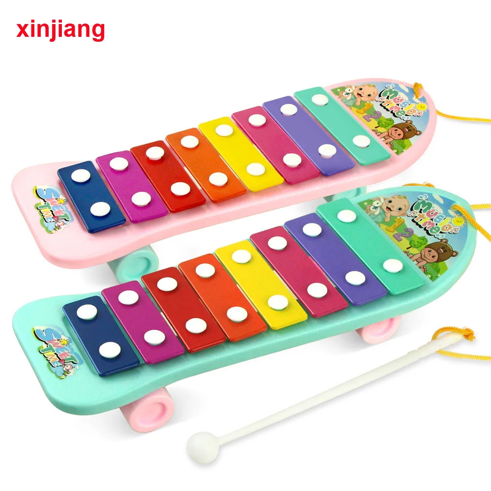 Baby Piano Xylophone Musical Instrument Toys Brain Development Rainbow