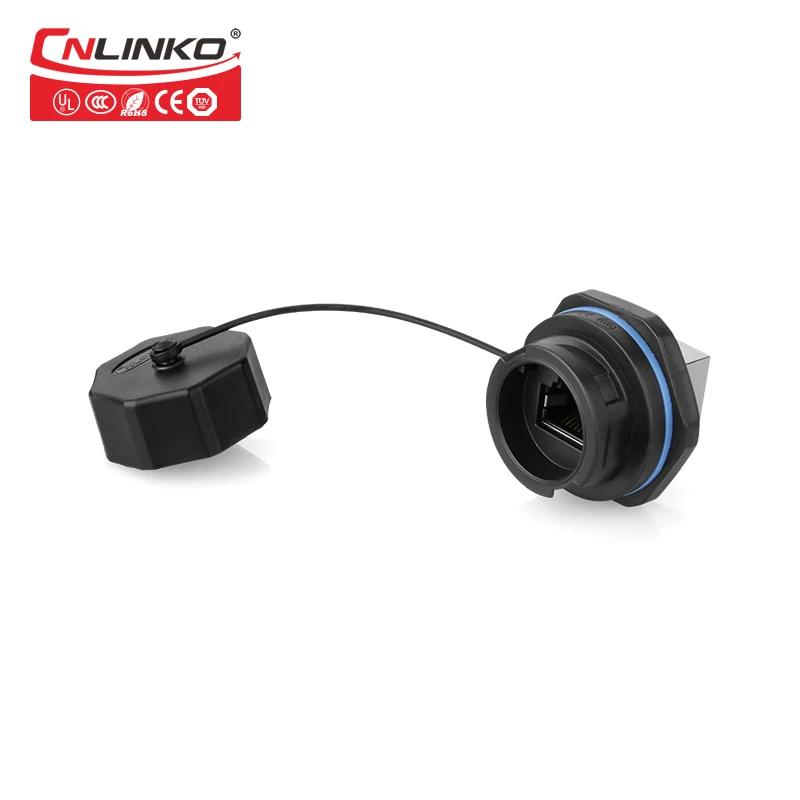 Водонепроницаемое крепление для передней панели Cnlinko RJ45 разъем штыковый Женский к женскому Cat5e STP