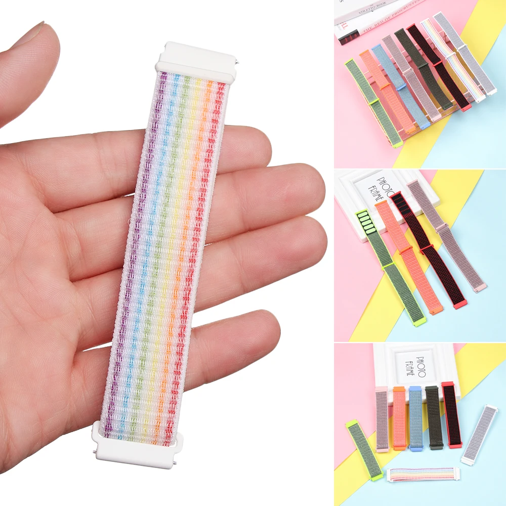 

1Pcs 2019 Fashion Nylon Replacement Watch Strap Sport Loop For Samsung Gear S3 S2 For Huami Amazfit Bip For Huawei GT 2 Durable