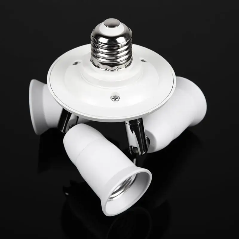 3 в 1 E27 разъем SplitterLamp основание Регулируемый базовый светильник держатель