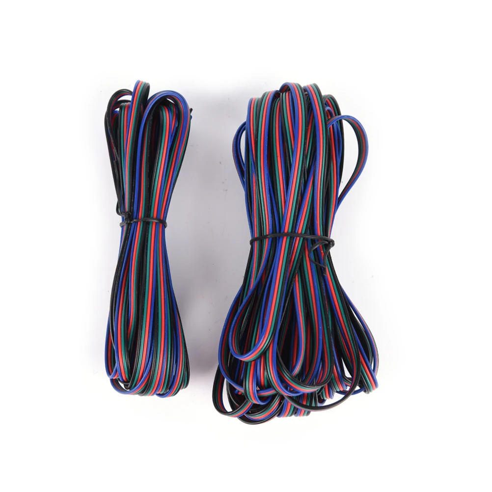 1pcs LED RGB Cable Extension Wire Cord For RGB Rgbw Single Color 5050 3528 LED Strip Light 5m