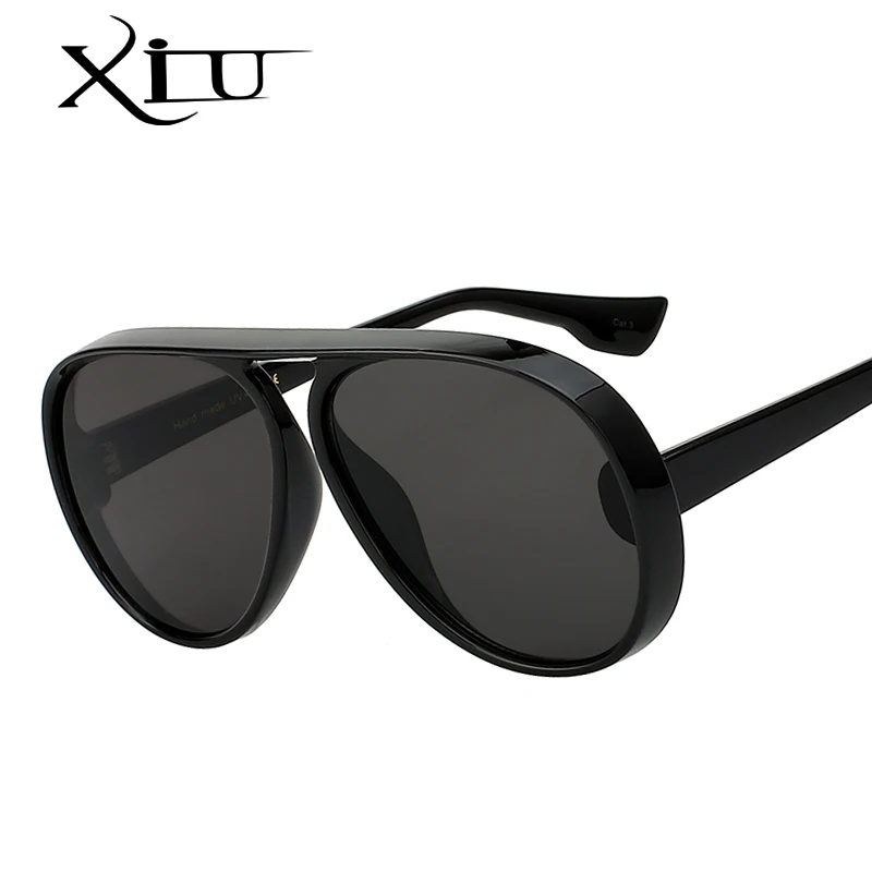 XIU Ретро Винтажные Солнцезащитные очки с плоским верхом для мужчин и женщин, брендовые дизайнерские солнцезащитные очки, модные очки высокого качества UV400