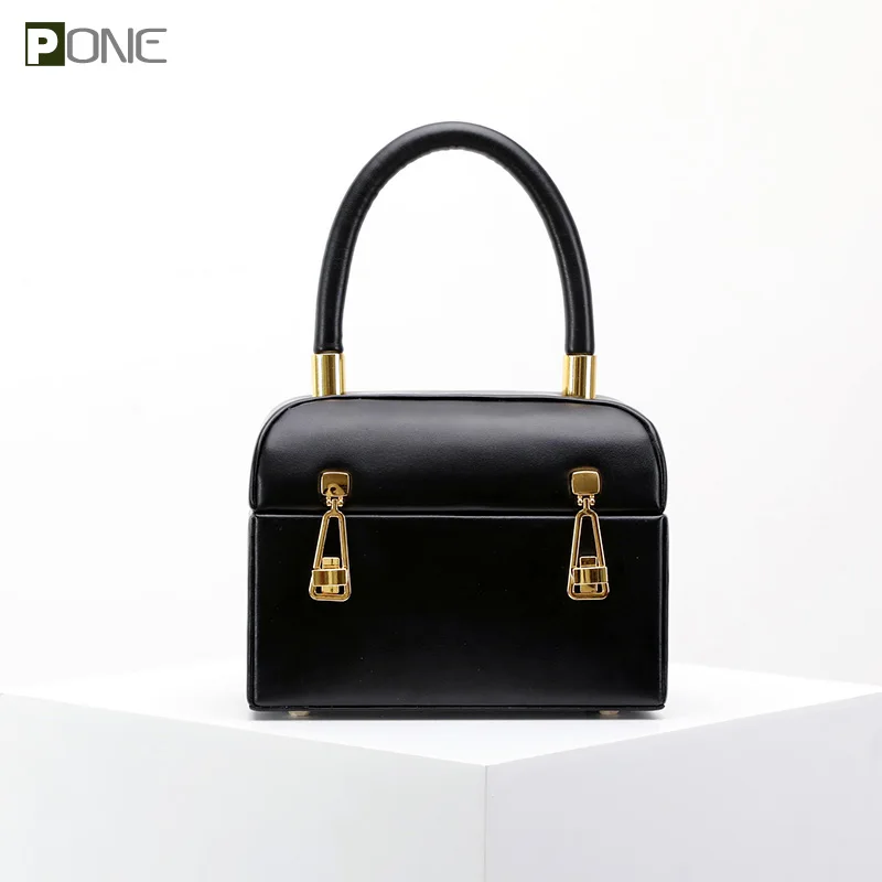 BOX Genuine leather Women bag 2019 Totes bag luxury brand design Top handle bags -in Top-Handle ...