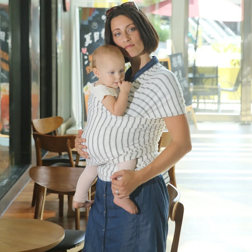 New Baby Sling Baby Carrier Wrap For Newborns Striped Cotton Elasticity Kangaroo Infant Backpack For Toddle & Infants New Baby Sling Baby Carrier Wrap For Newborns Striped Cotton Elasticity Kangaroo Infant Backpack For Toddle & Infants