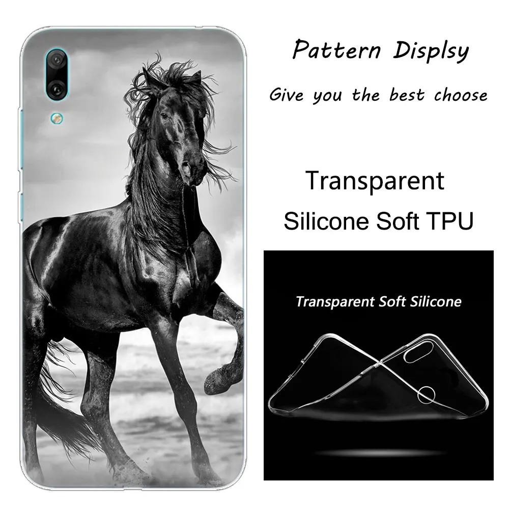 Мягкий силиконовый чехол для телефона Hot Horse Running для huawei mate 10 20 Lite Pro Enjoy 9S Y9 Y7 Y6 Y5 Pro Модный чехол - Цвет: 004