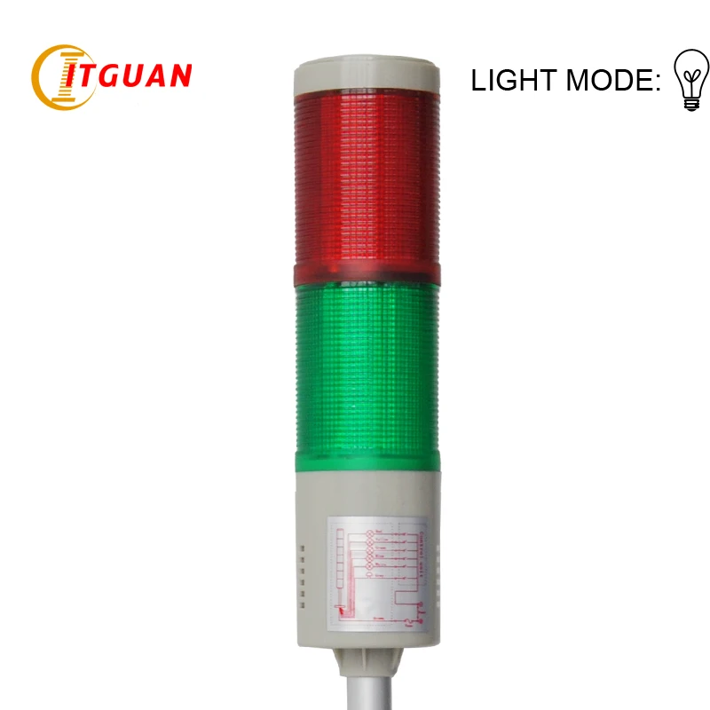 

DC12V/24VAC220V Tower Light Signals 2 Layer Bulb Warning Lamp Alarm Indicator Lights Industrial Emergency Strobe Light