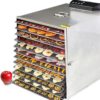 

Commercial 12 LED Intelligent Control Fruit Air Dryer Stainless Steel Food Vegetable Pet Meat Drying Machine Electric Dehydrator