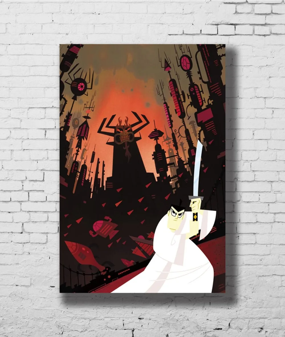 

US Comic Series TV Movie Film Samurai Jack Fan Wall Sticker Home Decoration Silk Art Poster