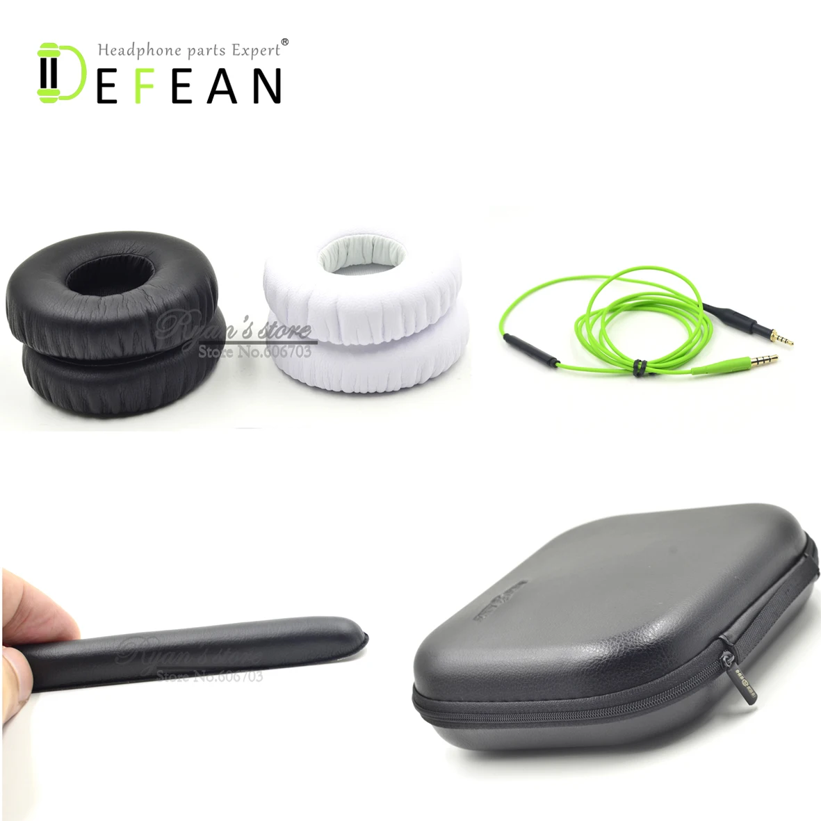 

Defean headphone parts hot sale audio cable case box bag headband ear pads for akg K420 K430 K450 K451 Q460 K480NC Headphones