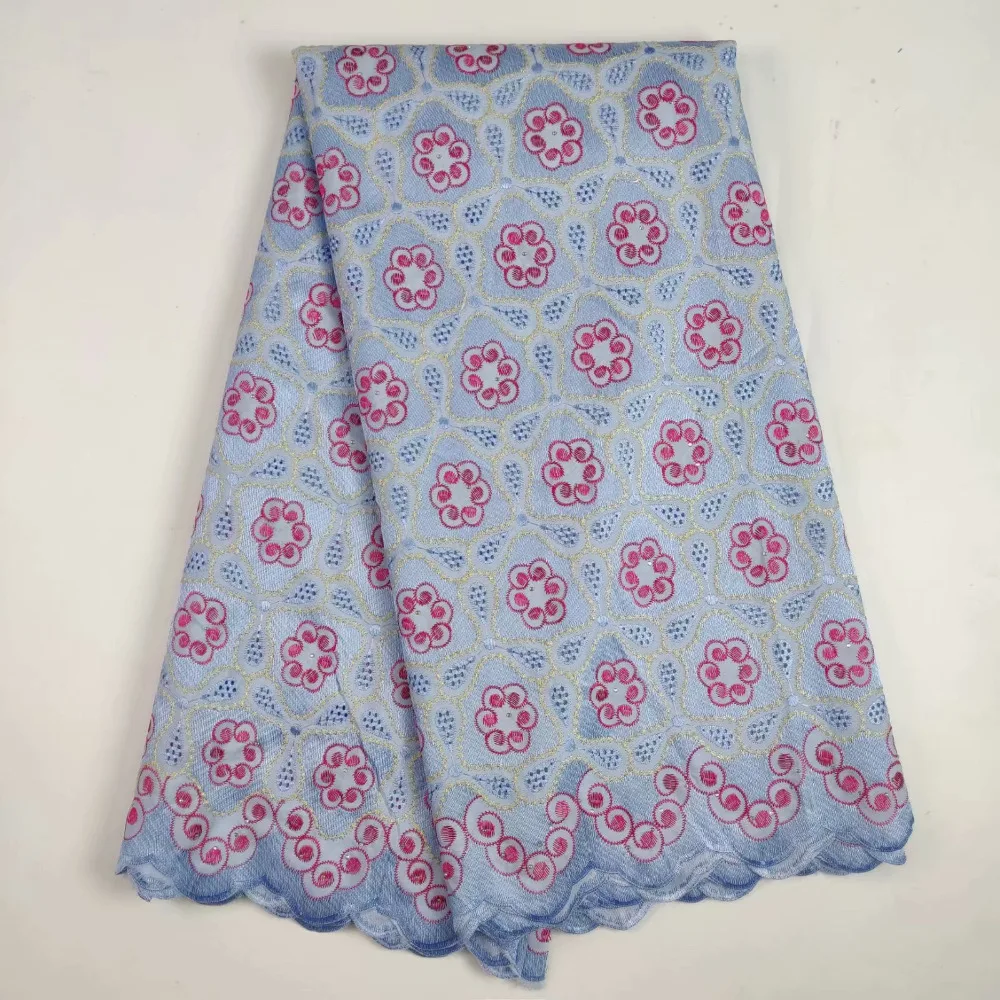 

BEAUTIFICAL 7 Color Cotton Voile Lace Fabric Swiss Lace Fabric Swiss Voile Lace In Switzerland New Pattern For Party 5 Yards