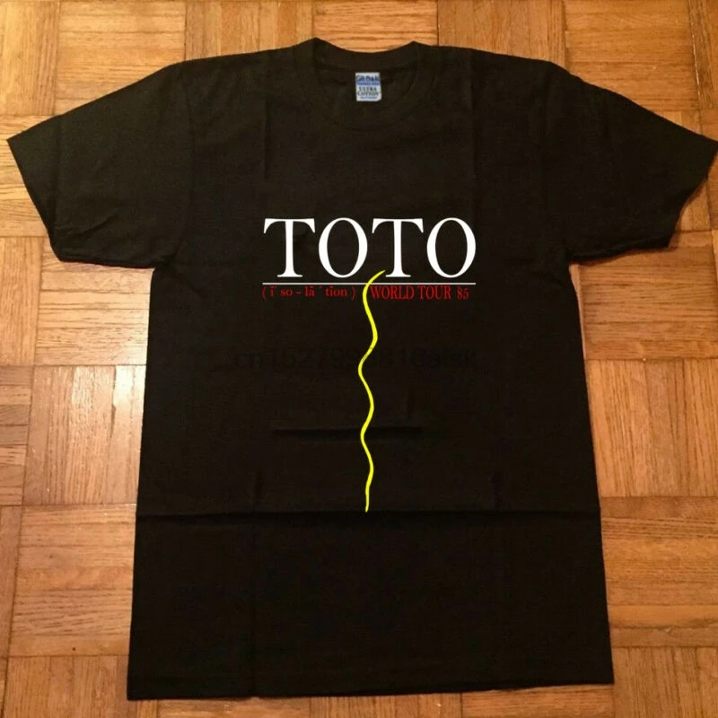 Винтажная Футболка TOTO world tour 1985 Africa Original VTG rarewood высокого качества | Мужская одежда