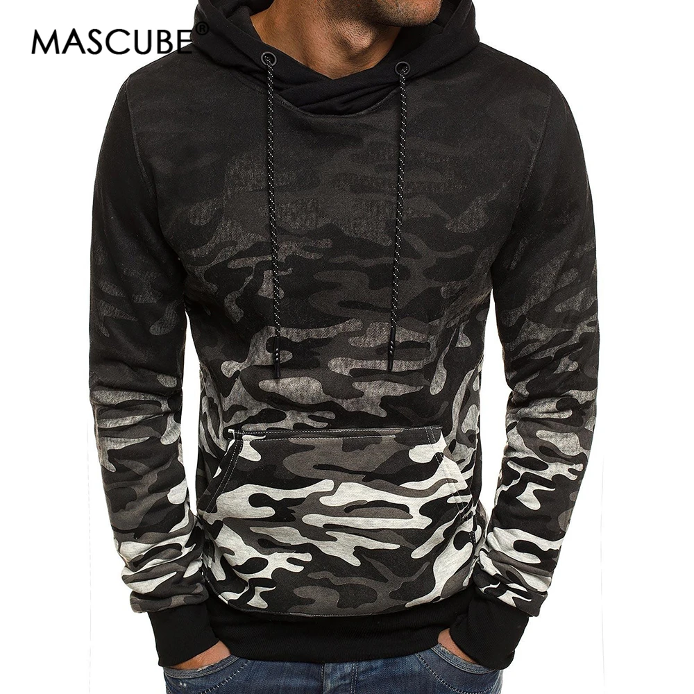 80% OFF MASCUBE Men's Sets Sweatshirts 2019 Brand Hoodies Men Long Sleeve Camouflage Printed Pullover Hooded Sportswear Tracksuit
