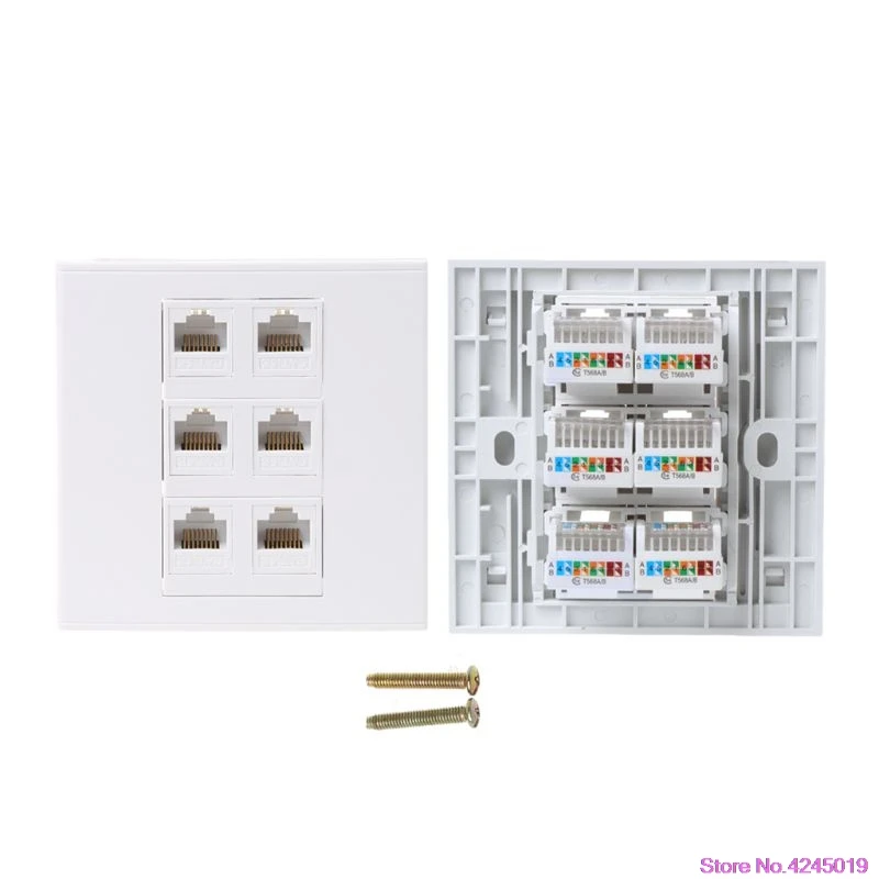 Новый 86 Тип компьютерная розетка панель CAT5E сетевой модуль RJ45 кабель интерфейс