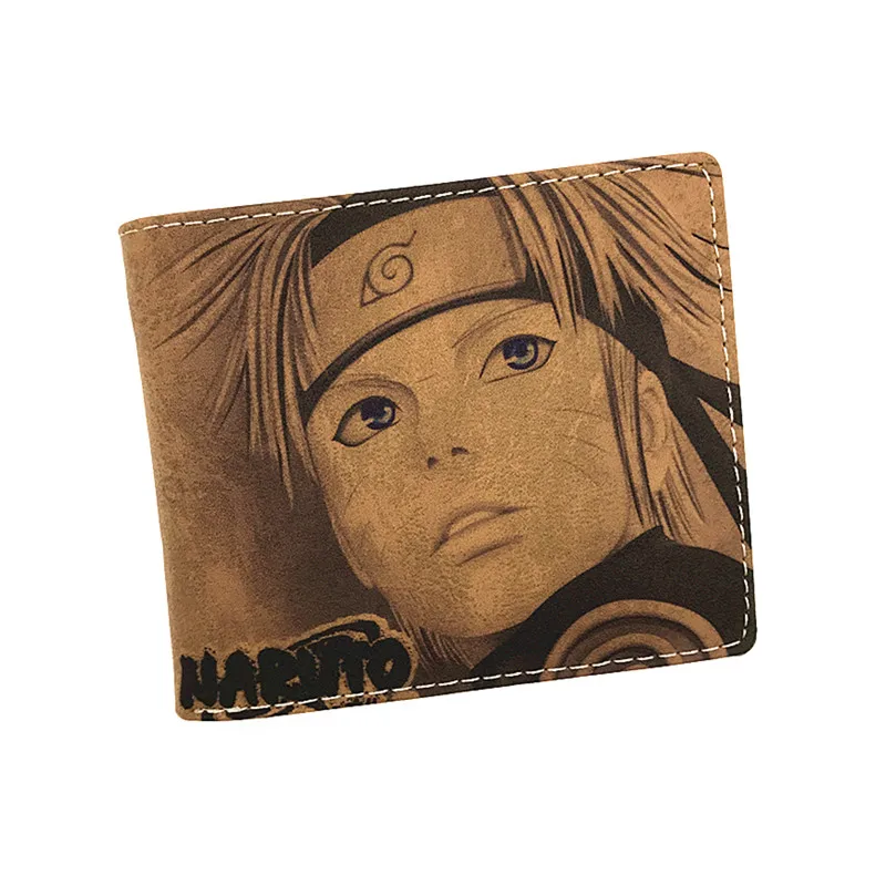

Birthday Gift Cute Cartoon Wallet Naruto Tokyo Ghoul Detective Conan Card Holder Men Wallet Short Purse Student wallet