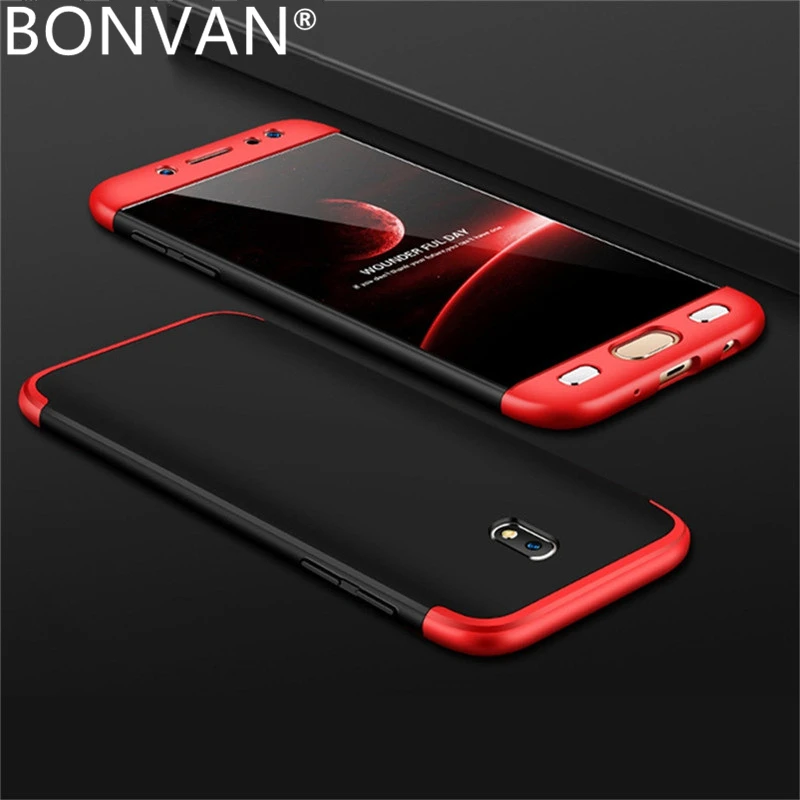 

BONVAN 3 in 1 Full Protective Case for Samsung Galaxy J7 J5 J3 Pro J7Pro Scrub Hard Case for Samsung j7 2017 EU Version Coque