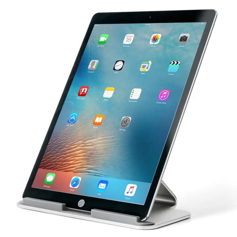 

AP-7D Ergonomics Tablet Stand 60 Degree Angle Convenience Charging Design Aluminum Holder for iPad Mini Pro Surface 7-13 inch
