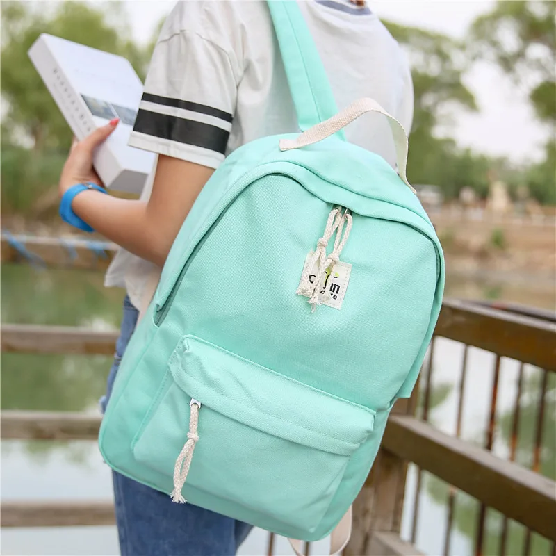 MIWIND Women Backpack Canvas Backpacks Softback Bags Brand Name Bag Preppy Style Bag Casual Backpacks