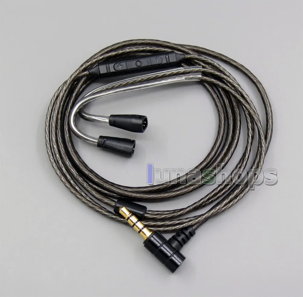 Кабель для наушников Sennheiser IE8 IE8i IE80 IE80s с посеребренным покрытием и микрофоном