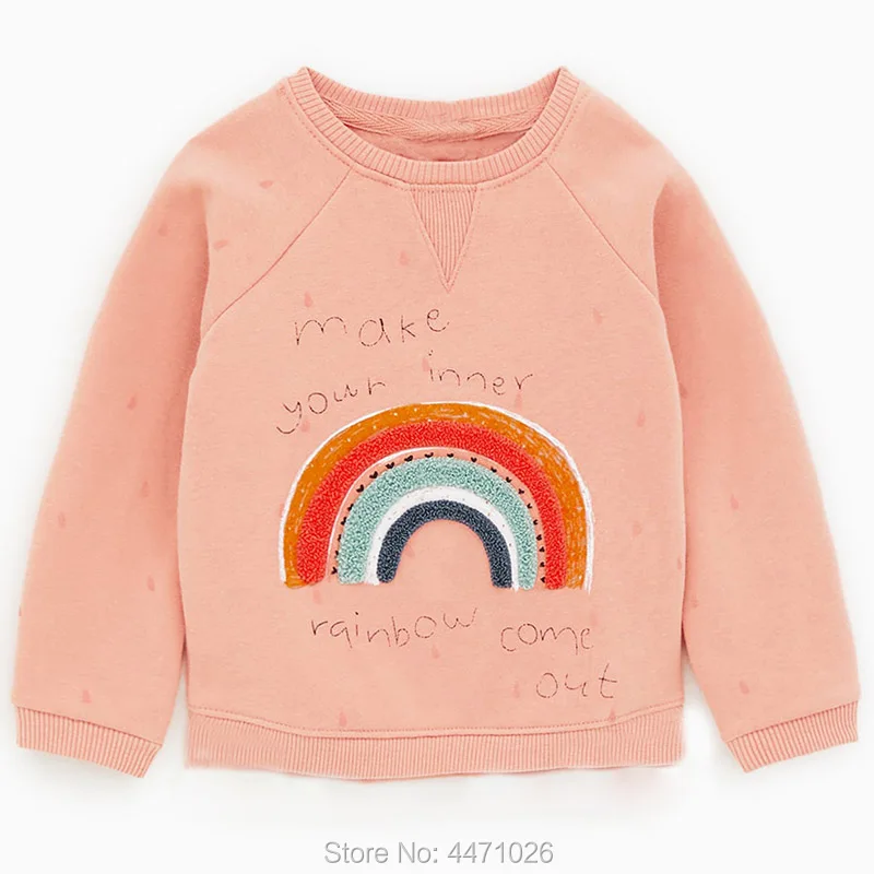 

Brand Quality 100% Terry Cotton Sweater Baby Girl Clothes Long Sleeve Children's Clothing Bebe Kids t shirt Hoodies Girls Blouse