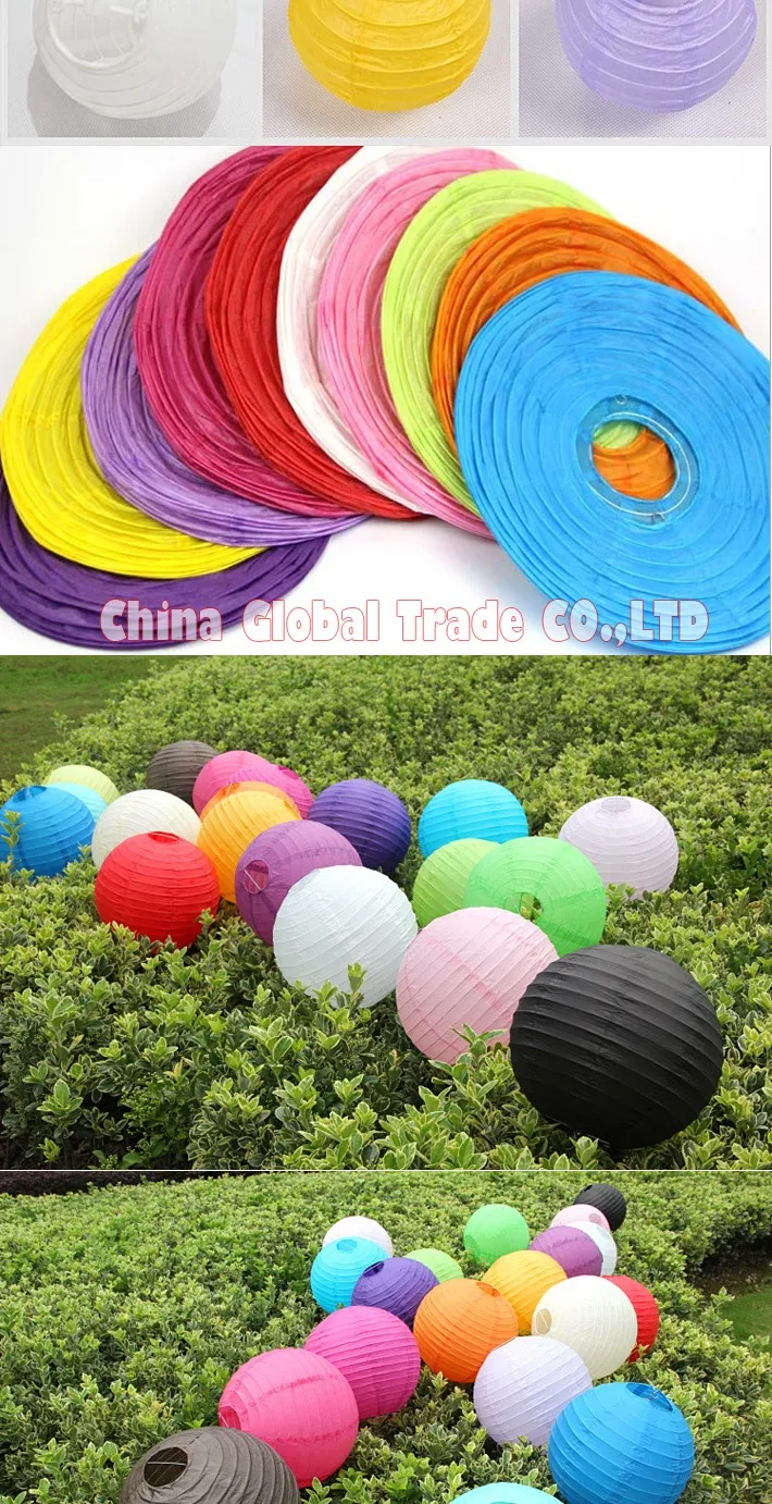 50 штук 4 дюйма 10 см 10 цветов красивые мини китайские бумажные фонари для вечерние и Свадебное Украшение подвесное бумажный шар