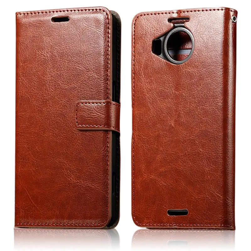 IDOOLS Wallet PU Leather Case for Microsoft Lumia 950XL with Stand and Card Holder Phone Bag Flip Cover For Nokia Lumia 950 xl