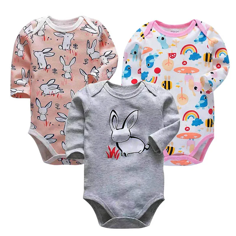 Комплект из 3 предметов; детские колготки; хлопковая рабочая одежда унисекс для младенцев; модная одежда с длинными рукавами для маленьких мальчиков и девочек; боди для новорожденных - Цвет: 11