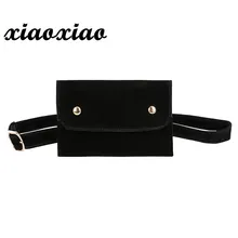 HTNBO, новинка, модная поясная сумка для женщин, чистый цвет, квадратная сумка-мессенджер из флока, нагрудная сумка, поясная сумка, сумка на пояс