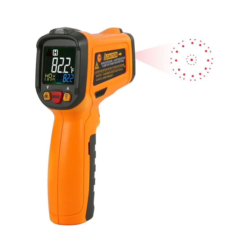 

PM6530B Laser LCD Digital IR Infrared Thermometer Temperature Meter Gun Point -50~550 Degree Non-Contact Thermometer