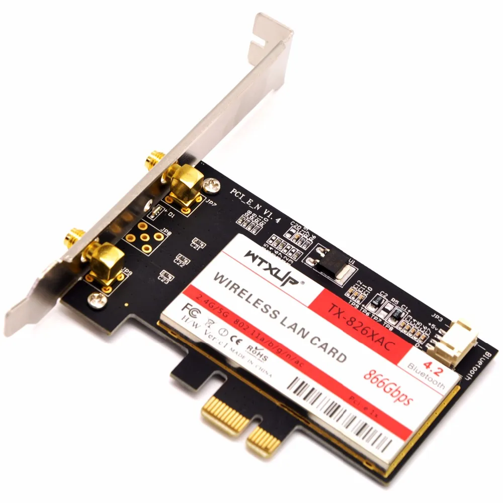 Беспроводной WTXUP AC 8260 867 Мбит/с 802 11 двухдиапазонный Настольный PCI E WiFi адаптер Express