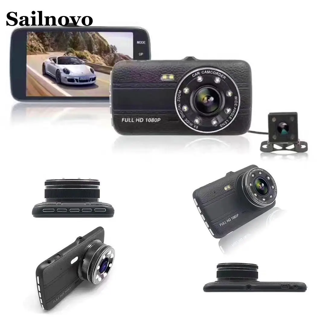 DVR Двойной объектив автомобиля Камера видео Регистраторы регистраторы G Сенсор