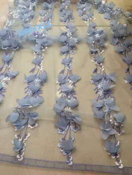 

3d flower David-120913 French Lace Fabric For Dress Embroidered Nigerian Lace Fabrics