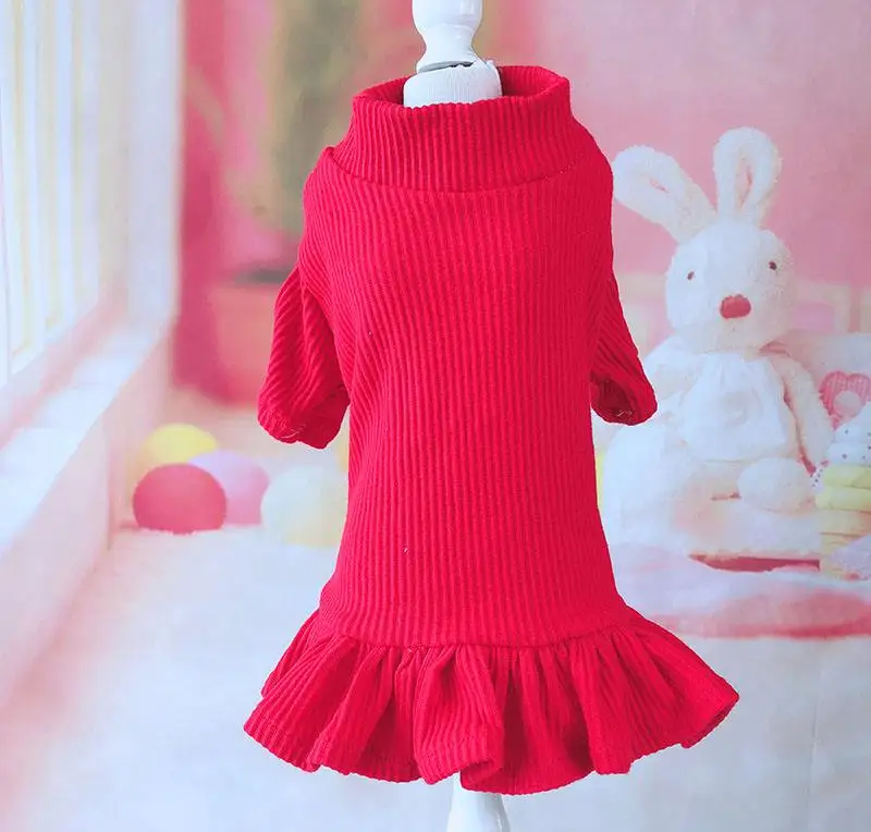 

2019 Rushed Promotion 100% Cotton Multi Colors Xs-xl Sizes Dog Dress Solid Candy Two Feet Skirts for Pet Accessories for Dogs