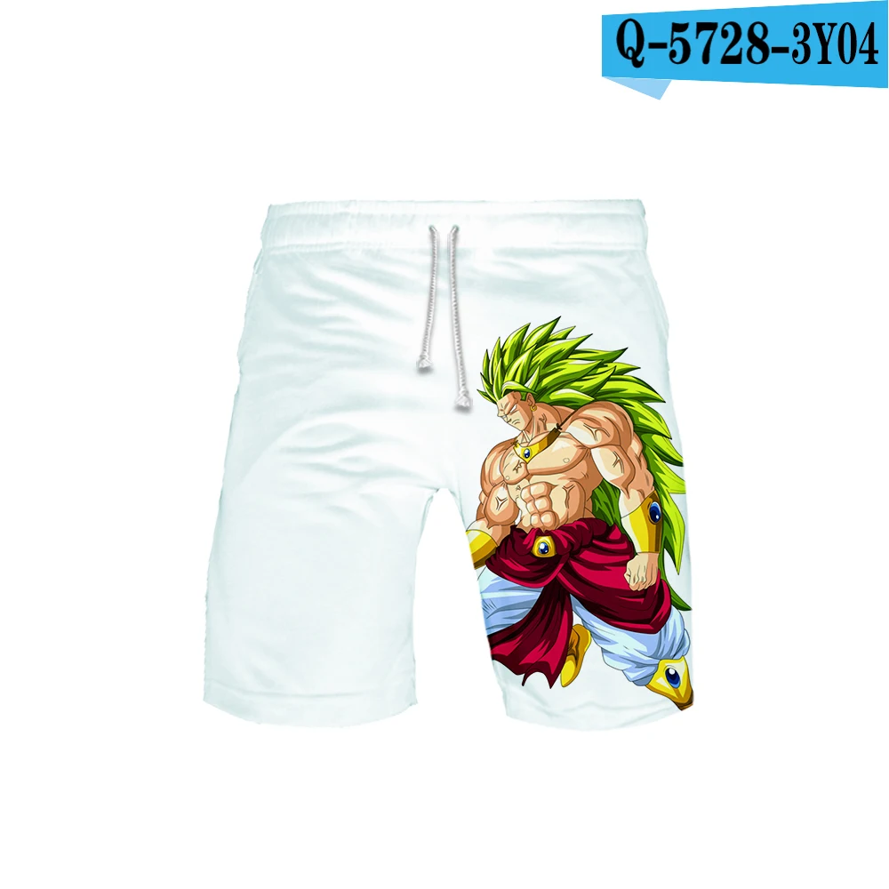 3D Горячая аниме Dragon Ball мужские шорты летние для отдыха Супер Broly Dragon Ball мужские пляжные шорты Goku 3D принт детские Брендовые мужские шорты - Цвет: 3D